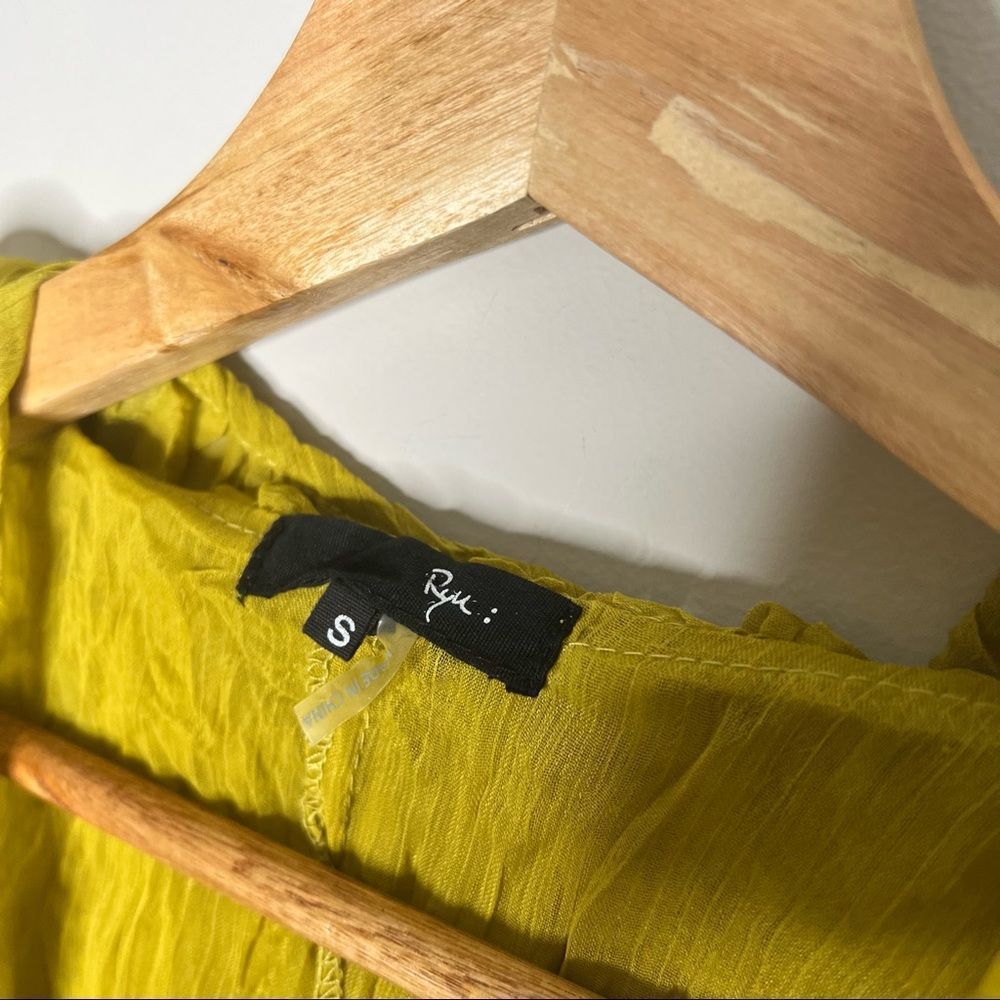 Ryu // Anthropologie Mustard Ruffle Cardigan - Picture 4 of 6